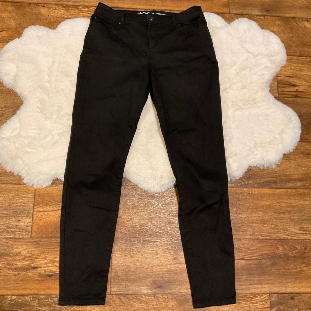 INC Size 14 Black Skinny Jeans Women's International Concepts